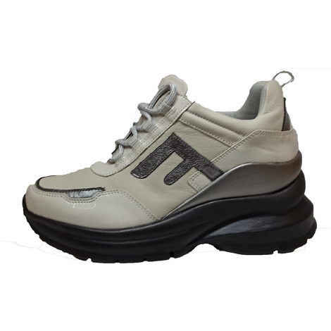 Δερμάτινο sneaker Fiore #F223 Off-White