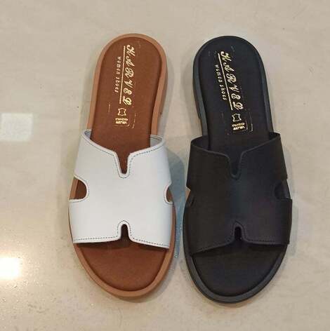 Γυναικεία δερμάτινα φλατάκια - κωδ 201