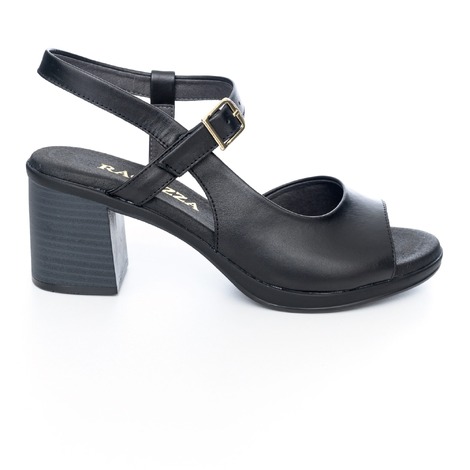 Δερμάτινα χαμηλά πέδιλα Ragazza 0760 - Μαύρο