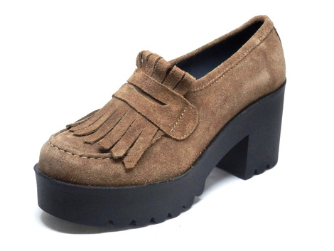 Δερμάτινο καστόρι casual με κρόσσια CSY z010-f