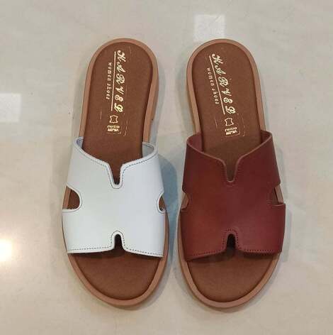 Γυναικεία δερμάτινα φλατάκια - κωδ 201