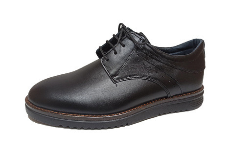 Δερμάτινο χειροποίητο casual GIANNI #200 Μαύρο